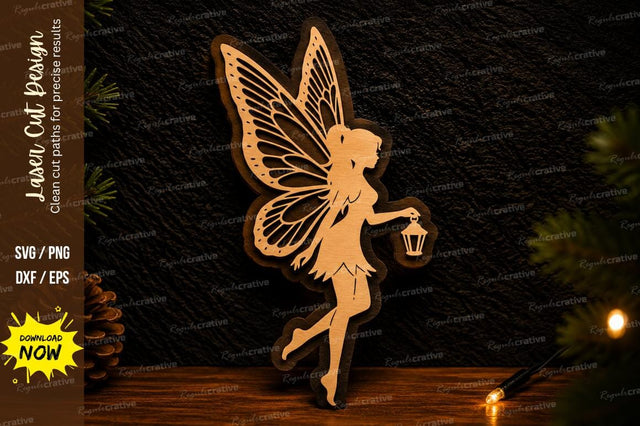 Fairy Lantern Ornament Laser Cut SVG Design SVG Regulrcrative 