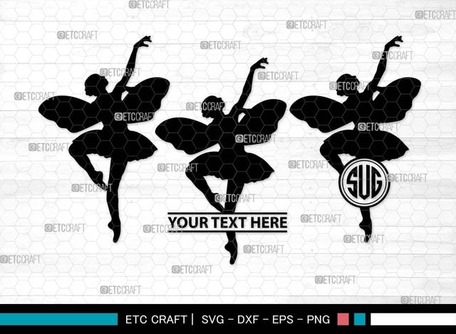 Fairy Monogram, Fairy Silhouette, Fairy SVG, Angle Svg, Tinkerbell Svg, Tooth Fairy Svg, Kit Fairies Svg, Mystical Fairy Svg, SB00556 SVG ETC Craft 