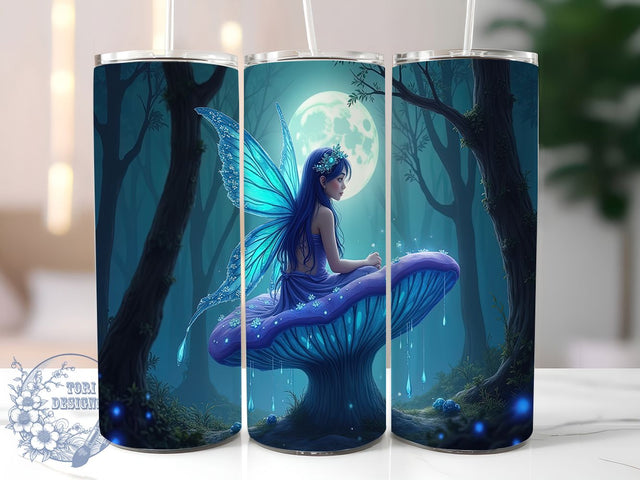 Fairy Mystical Forest 20oz Tumbler Wrap, Mystical Tumbler Design, 20oz Sublimation Wrap, Enchanted Forest Tumbler, Fantasy Drinkware, Whimsical Fairy Art, Magic Themed Tumbler Sublimation ToriDesigns 
