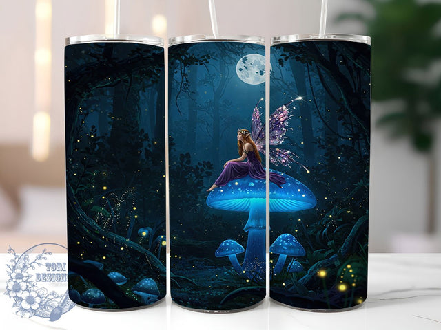 Fairy Mystical Forest 20oz Tumbler Wrap, Mystical Tumbler Design, 20oz Sublimation Wrap, Enchanted Forest Tumbler, Fantasy Drinkware, Whimsical Fairy Art, Magic Themed Tumbler Sublimation ToriDesigns 