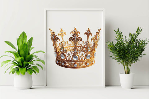 Fairy Queen Crown Sublimation Clipart Bundle Sublimation SVGArt 