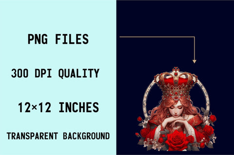 Fairy Queen Crown Sublimation Clipart Sublimation SVGArt 