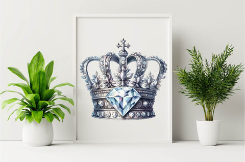 Fairy Queen Crown Sunflower Sublimation Clipart Bundle Sublimation SVGArt 