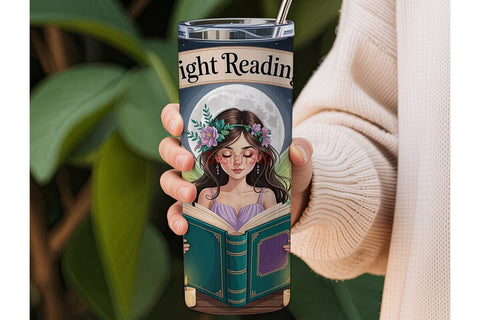 Fairy Reading Club Tumbler Wrap PNG Sublimation DesignSVG 