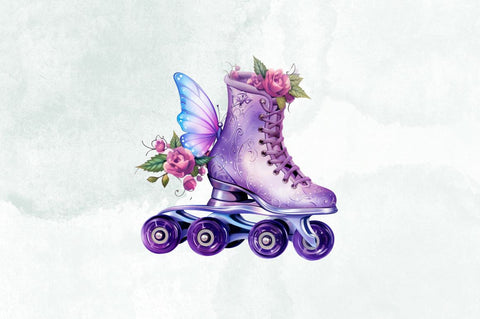 Fairy Roller Skates Sublimation Clipart Bundle Sublimation Designangry 