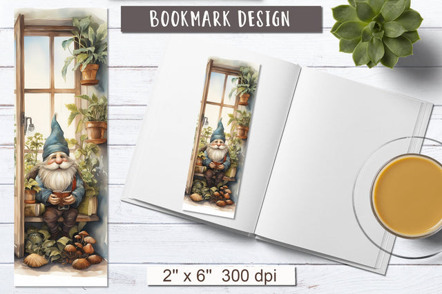 Fairy tale book bookmark sublimation | Gnome bookmarks Sublimation Olga Boat Design 