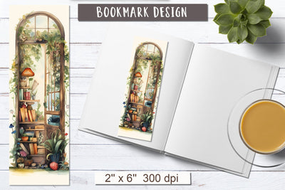 Fairy tale book bookmark sublimation | Goblincore bookmark Sublimation Olga Boat Design 