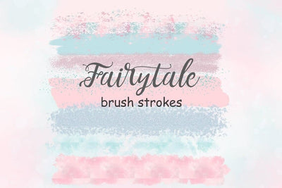 Fairy Tale BRUSH STROKES Office Washi Planner Elements - PNG SVG GlamArtZhanna 