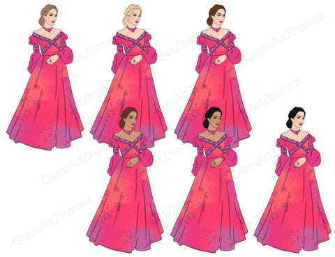 Fairy Tale GIRLS Happy Autumn Magic Pumpkin Digital - PNG SVG GlamArtZhanna 