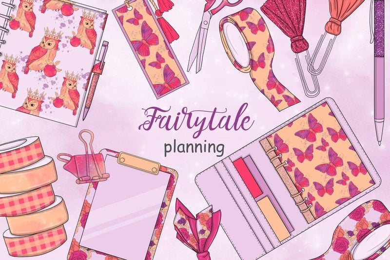 Fairy Tale PLANNING Happy Autumn Magic Pumpkin Digital - PNG SVG GlamArtZhanna 