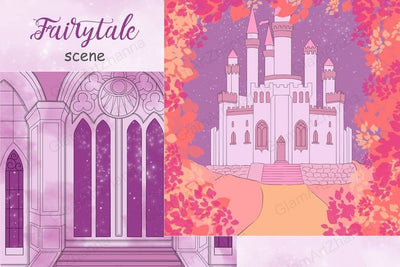 Fairy Tale SCENE Happy Autumn Magic Pumpkin Digital - PNG SVG GlamArtZhanna 