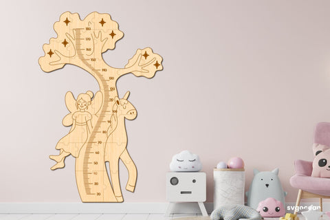 Fairy Tree Growth Chart Laser Cut SVG SvgOcean 
