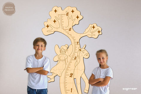 Fairy Tree Growth Chart Laser Cut SVG SvgOcean 