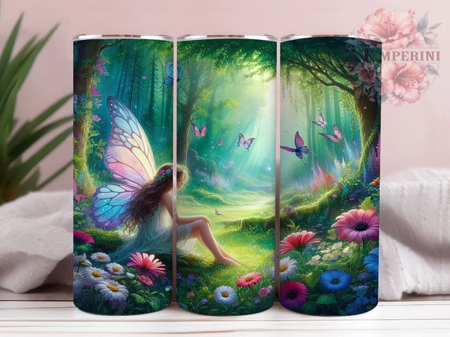 Fairy Tumbler Design, 20oz Tumbler, Sublimation PNG, Magical Drinkware, Fantasy Tumbler, Fairy Theme, Enchanted Tumbler, Whimsical Drinkware Sublimation Li Zamperini 