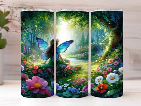 Fairy Tumbler Design, Magical Fairy Wrap, Sublimation PNG, 20oz Tumbler, Fantasy Tumbler, Fairy Lover Gift, Whimsical Tumbler, Enchanted Tumbler Sublimation Lara' s Designs 