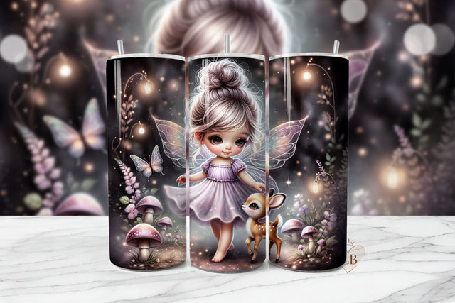 Fairy Tumbler Sublimation PNG | 20oz Seamless Woodland Wrap Sublimation BijouBay 