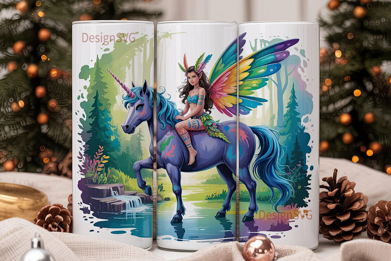 Fairy Unicorn Fantasy 20oz Tumbler Wrap Sublimation DesignSVG 