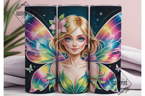 Fairy Wings 20oz Tumbler Wrap Sublimation sassyprint 