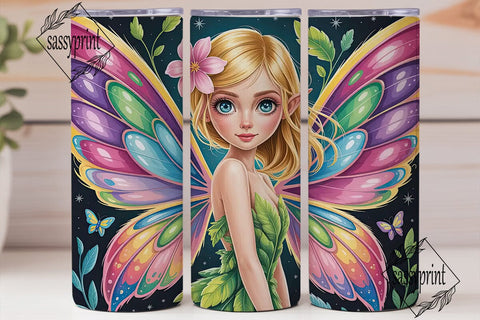Fairy Wings 20oz Tumbler Wrap Sublimation sassyprint 