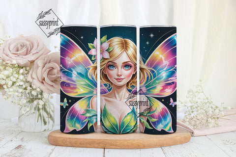 Fairy Wings 20oz Tumbler Wrap Sublimation sassyprint 
