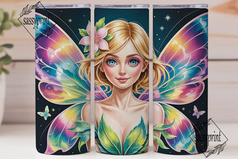 Fairy Wings 20oz Tumbler Wrap Sublimation sassyprint 