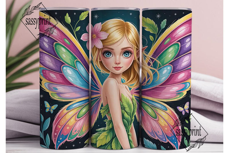 Fairy Wings 20oz Tumbler Wrap Sublimation sassyprint 
