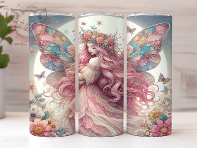 Fairy Wings Boho Moon Phase Tumbler, Celestial Tumbler, Boho Moon Phase Tumbler, 20oz Tumbler Wrap, Moon and Stars Tumbler, Boho Tumbler Design, Fantasy Tumbler Sublimation Lara' s Designs 