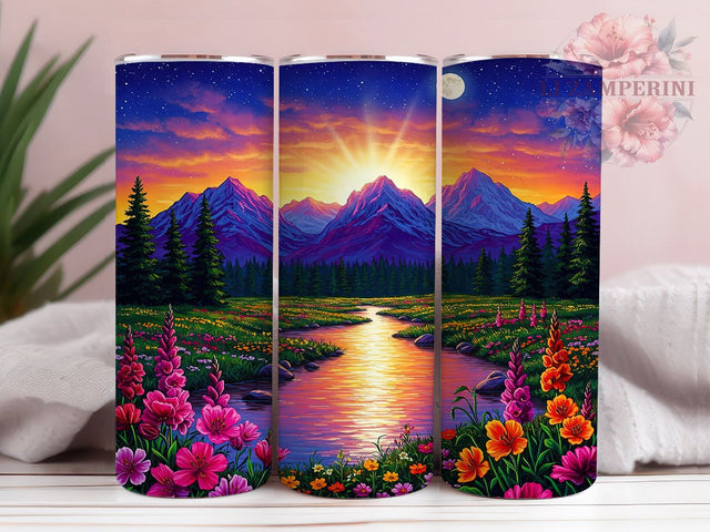 Fairyland Fantasy Forest 20oz Tumbler, Fantasy Landscape Tumbler, Enchanted Forest Tumbler, 20oz Tumbler Wrap, Sublimation Tumbler Design, Magical Scenery Tumbler, Digital Download Sublimation Li Zamperini 