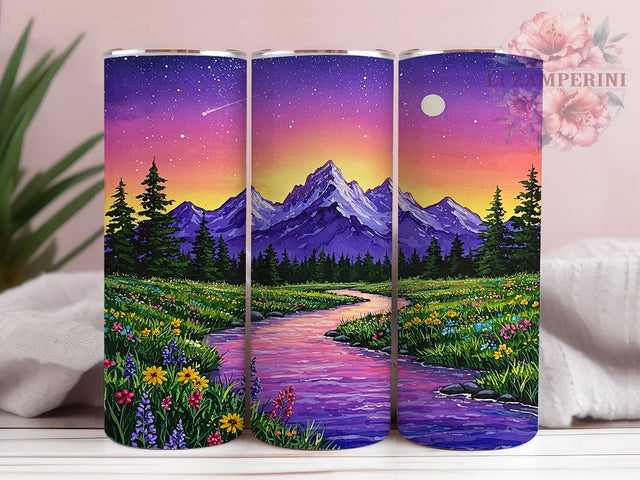 Fairyland Fantasy Forest 20oz Tumbler, Fantasy Landscape Tumbler, Enchanted Forest Tumbler, 20oz Tumbler Wrap, Sublimation Tumbler Design, Magical Scenery Tumbler, Digital Download Sublimation Li Zamperini 