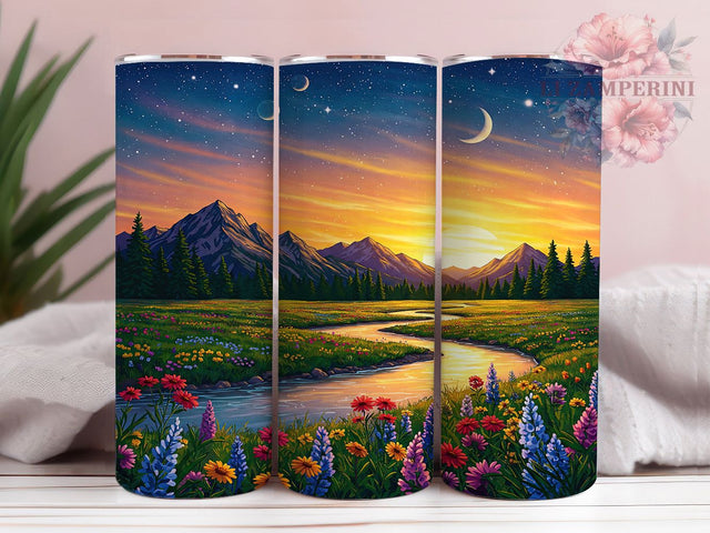 Fairyland Fantasy Forest 20oz Tumbler, Fantasy Landscape Tumbler, Enchanted Forest Tumbler, 20oz Tumbler Wrap, Sublimation Tumbler Design, Magical Scenery Tumbler, Digital Download Sublimation Li Zamperini 