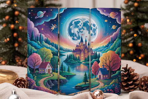 Fairytale Book 20oz Tumbler Wrap Sublimation DesignSVG 