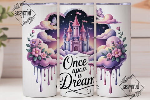 Fairytale Castle Dream 20oz Tumbler Wrap Sublimation sassyprint 