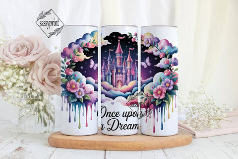 Fairytale Castle Dream 20oz Tumbler Wrap Sublimation sassyprint 