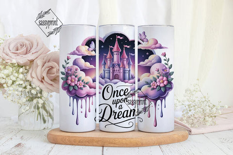 Fairytale Castle Dream 20oz Tumbler Wrap Sublimation sassyprint 