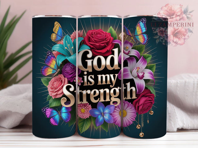 Faith and Strength Christian Tumbler, Christian Tumbler, Stylish 20oz Wrap, Sublimation Design, Trendy Gift Idea, Religious Wrap, Inspirational Faith Tumbler Sublimation Li Zamperini 