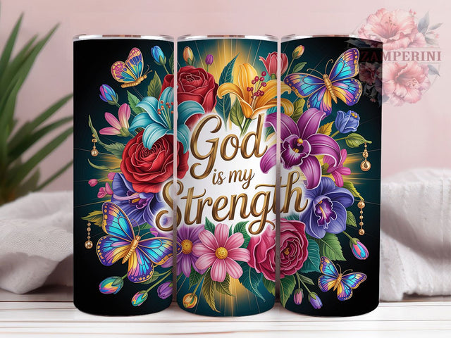 Faith and Strength Christian Tumbler, Christian Tumbler, Stylish 20oz Wrap, Sublimation Design, Trendy Gift Idea, Religious Wrap, Inspirational Faith Tumbler Sublimation Li Zamperini 