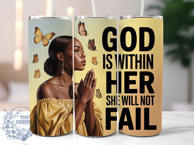 Faith Bible Verse Christian Tumbler, Bible Verse Design, 20Oz Skinny Tumbler, Christian Sublimation Wrap, Inspirational Scripture Tumbler, Religious Gift Design, Positive Affirmation Wrap Sublimation ToriDesigns 