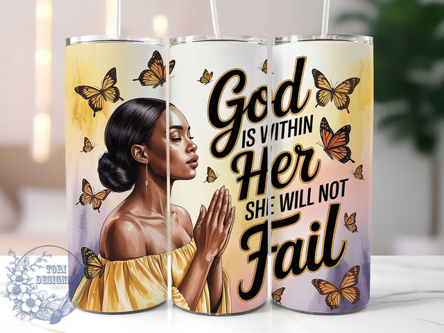 Faith Bible Verse Christian Tumbler, Bible Verse Design, 20Oz Skinny Tumbler, Christian Sublimation Wrap, Inspirational Scripture Tumbler, Religious Gift Design, Positive Affirmation Wrap Sublimation ToriDesigns 