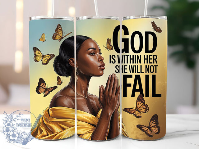 Faith Bible Verse Christian Tumbler, Bible Verse Design, 20Oz Skinny Tumbler, Christian Sublimation Wrap, Inspirational Scripture Tumbler, Religious Gift Design, Positive Affirmation Wrap Sublimation ToriDesigns 