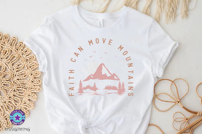 Faith can move mountains, Christian SVG PNG, Christian Quote SVG FiveStarCrafting 