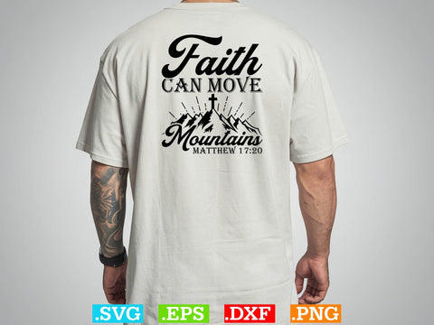 Faith Can Move Mountains Jesus Christ T-Shirt Svg,Christian Svg, Religious Shirt, Jesus Svg, God Svg, Faith PNG, Christian Svg SVG Creativeart88 