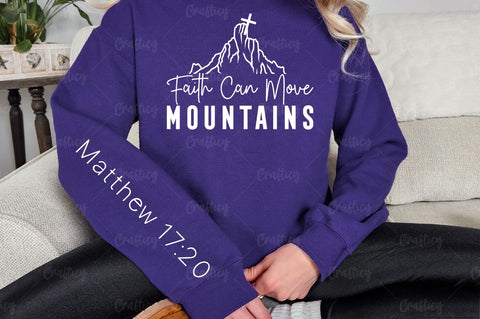 Faith can move mountains Sleeve SVG Design SVG Designangry 