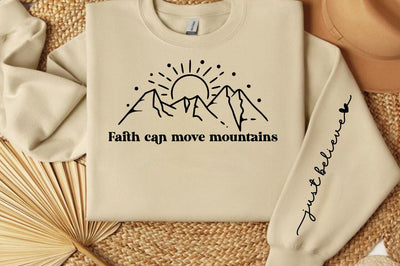Faith can move mountains Sleeve SVG Design SVG Designangry 