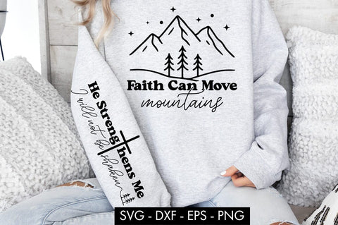 Faith Can Move Mountains SVG PNG Sublimation SVG Freeling Design House 