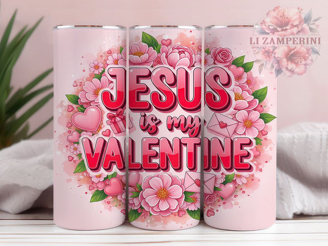 Faith Christian Valentine Tumbler, Faith Love Pattern, Religious Heart Design, 20Oz Sublimation Wrap, Jesus Valentine Art, Spiritual Love Texture, Tumbler Sublimation Sublimation Li Zamperini 