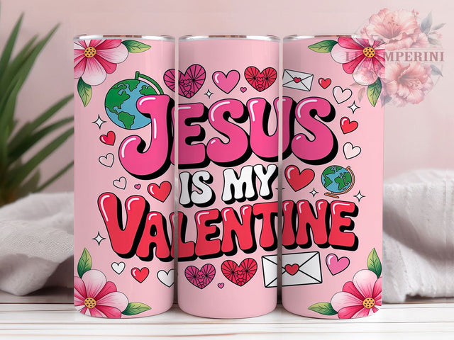 Faith Christian Valentine Tumbler, Faith Love Pattern, Religious Heart Design, 20Oz Sublimation Wrap, Jesus Valentine Art, Spiritual Love Texture, Tumbler Sublimation Sublimation Li Zamperini 