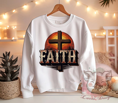 Faith Cross, Cowhide PNG, Serape Design, Sublimation Digital Download, Rustic Decor, Western Faith Art, Cross Clipart, Southwestern Style Sublimation Lara' s Designs 