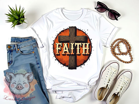 Faith Cross, Cowhide PNG, Serape Design, Sublimation Digital Download, Rustic Decor, Western Faith Art, Cross Clipart, Southwestern Style Sublimation Lara' s Designs 