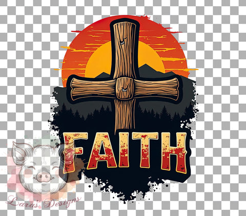 Faith Cross, Cowhide PNG, Serape Design, Sublimation Digital Download, Rustic Decor, Western Faith Art, Cross Clipart, Southwestern Style Sublimation Lara' s Designs 