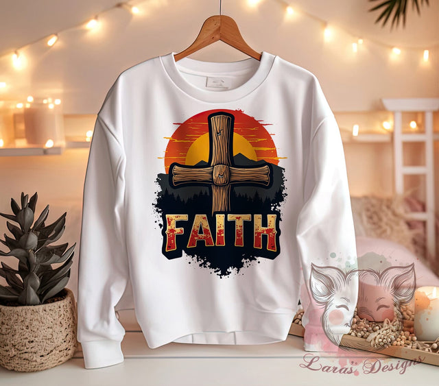 Faith Cross, Cowhide PNG, Serape Design, Sublimation Digital Download, Rustic Decor, Western Faith Art, Cross Clipart, Southwestern Style Sublimation Lara' s Designs 